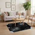 thumbnail image 3 of ODIKA Disc Circular Nostalgic Phonograph Spiral Groove Retro Record Stain Resistant Low Profile for Dorm Room, Small Living Apartment, 3 of 7