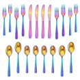 thumbnail image 3 of Cambridge Cranston Rainbow Mirror 20 Piece Flatware Set, 3 of 3