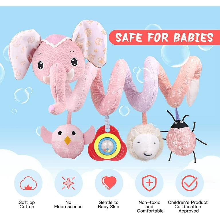 Pink elephant car seat and stroller online