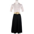 thumbnail image 4 of INSPIRE CHICWomen's Plus Size Straw Woven Belt Elastic Stretch Wide Waist Belt Boho Braided Belts for Dress 45.3" Khaki, 4 of 5