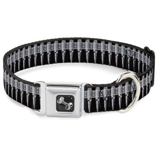 Collar para perro Buckle-Down Bone Bullets mediano 28-43 cm