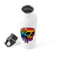 thumbnail image 4 of CafePress - Vibrant Multicolor Skull - Stainless Steel Water Bottle, Sports Bottle, 1.0L, 4 of 6