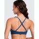 thumbnail image 2 of Top deportivo CRZ YOGA Butterluxe con escote en V profundo sin aro color azul marino talla S, 2 of 5