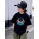 thumbnail image 1 of Rugby T-shirt - Comfortable Short-Sleeve Summer Top with Panther & Rugby Ball Design, White Casual Youngsters' Tee for Sports Fans, Casual Youngsters Wear | Round Neck Tshirt | Comfortable Fit, 1 of 6