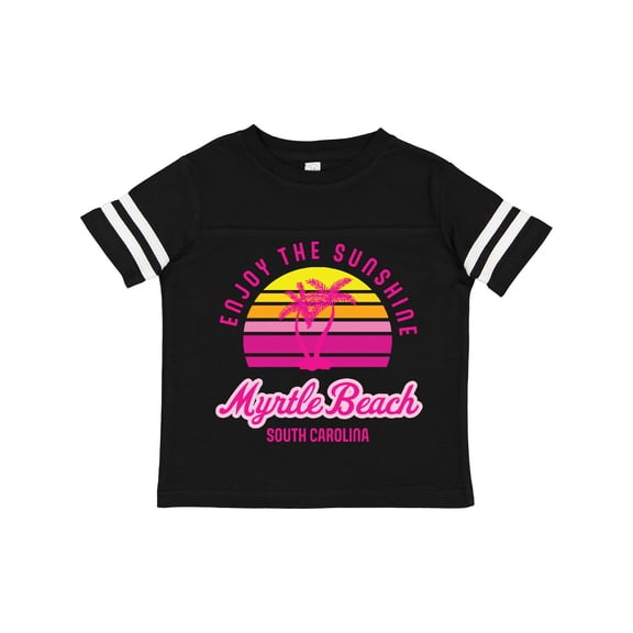 Inktastic Summer Enjoy the Sunshine Myrtle Beach South Carolina Pink Boys or Girls Toddler T-Shirt