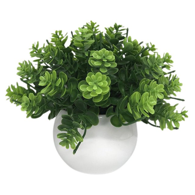 GOOHOCHY Planta artificial en maceta, decoración de plantas falsas, decoración realista de bonsái simulado