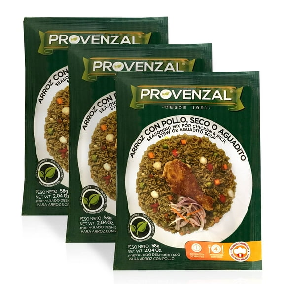 Provenzal Arroz con Pollo Seasoning Mix 3 pack (Kit)