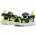 thumbnail image 2 of Sandalia Con Luces Para Niño Bubble Gummers Negro/ Verde negro 21, 2 of 7