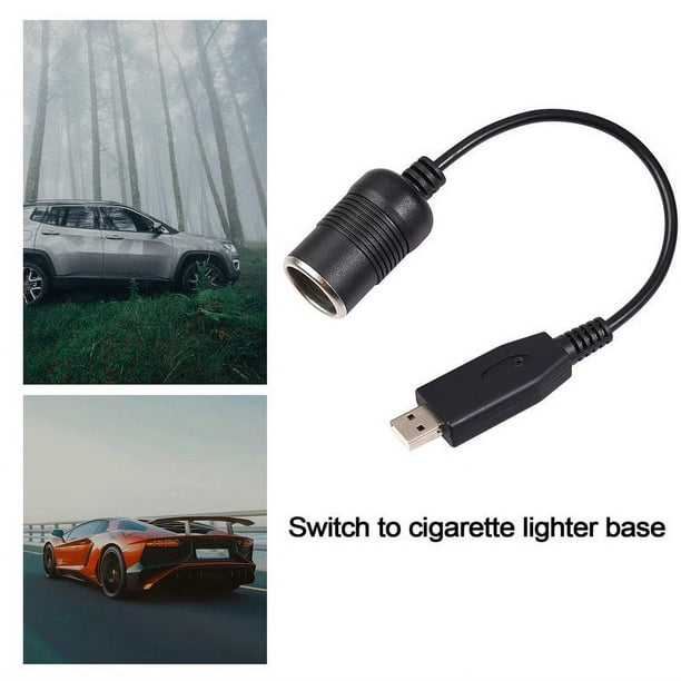 Adaptateur de convertisseur de voiture Contrôleur filaire USB vers prise  allume-cigare 5V à 12V Câble