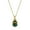 Green, variant on 1928 Jewelry Semi Precious Malachite Gemstone Egg Pendant Necklace For Women, 30 Inch