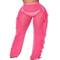 thumbnail image 1 of Maillot de Bain Grande Taille pour Femmes, Bikini en Maille Transparente, Pantalon Long de Plage, 1 of 2