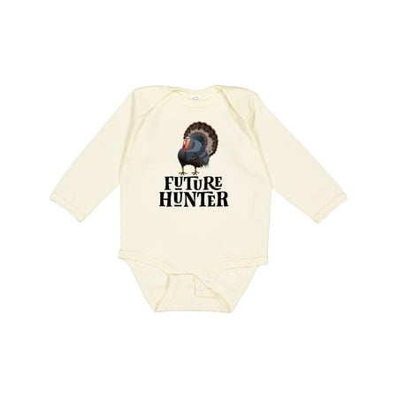 

Inktastic Turkey Hunting Future Hunter Boys Long Sleeve Baby Bodysuit