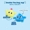 thumbnail image 4 of BARK Wobble & Wubble Blue Yellow Play Pal Buddies Plush Dog Toy XS/S, 4 of 9