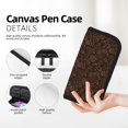 thumbnail image 2 of Gaeub Autumn Brown Plants Print Canvas Pen Case,Pencil Case for Men Women, Large Pen Bag,Big Capacity Canvas Pencil Pouch, 2 of 6