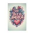 thumbnail image 2 of Hanmun BLESS AMERICA Welcome Garden Flag 12x18 Double Sided Outside, Initial Yard Decoration, 2 of 7