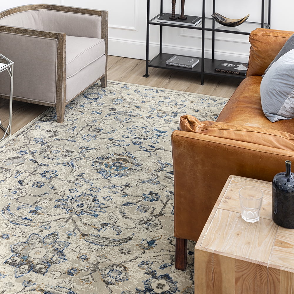 Mohawk Home Cadmus Indoor Woven Area Rug, Blue, 7'10" x 10'