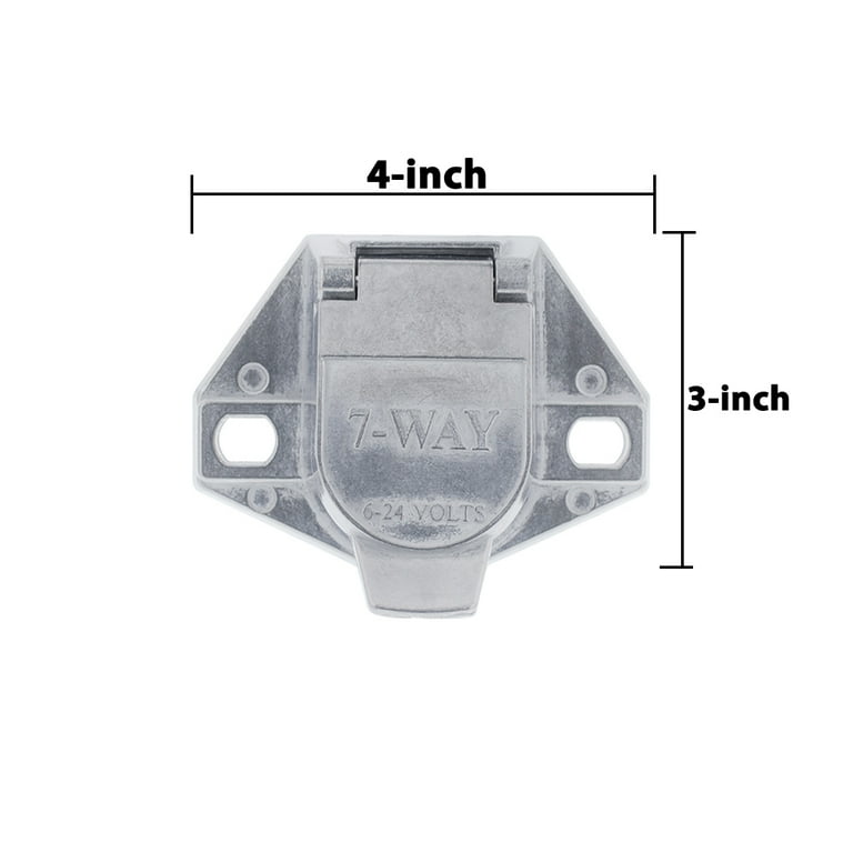 United Pacific 90501 Round 7-Way Male Split Pin Connector, Built