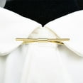 thumbnail image 3 of Portable Shirt Collar Collar Bar Pin Brooch Clip Prevent Exposure golden, 3 of 6