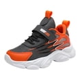 thumbnail image 3 of Zanarzt Big Kid Shoes Boys Shoes Kids Tennis School Sneakers Breathable Running Athletic Shoes Orange,US 11.5, 3 of 8