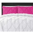 thumbnail image 2 of CCNY Pillowcases Set of 2 Hot Pink Queen Size Pinch 600 TC 100% Egyptian Cotton Soft Pillow Case, 2 of 4