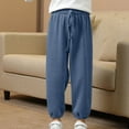 thumbnail image 4 of VERUGU Fall Winter Kids Long Length Pants Boys Legging Pants Thin Long Pants Loungewear Lantern Pants Blue 5 Years, 4 of 7