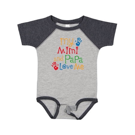 

Inktastic Mimi and Papa Love Me Gift Baby Boy or Baby Girl Bodysuit