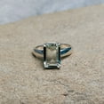 thumbnail image 3 of NATURAL Green Amethyst Ring, 925 Sterling Silver Ring, Octagon Cut Green Amethyst Ring, Amethyst Silver Ring, Hand Made Ring, Ring for Gift, 3 of 3