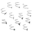 thumbnail image 3 of CHUANK Spiral Double Hoop Stainless steel Nose Ring  12 Pieces, 3 of 7