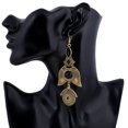 thumbnail image 2 of Pendientes largos de resina de estilo étnico Vintage a la moda, regalo de decoración (dorado), 2 of 3