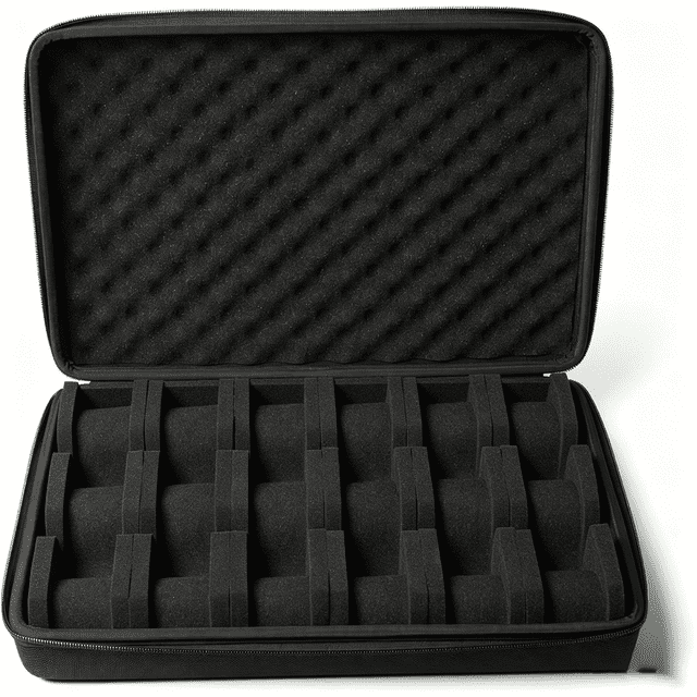 Estuche rígido para relojes para viajes y almacenamiento, caja de almacenamiento para relojes para exhibición y organización