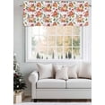 thumbnail image 5 of Thanksgiving Pumpkin Valances for Windows Fall Countryside Watercolor Leaf Floral Rod Pocket Curtains Valance Short Window Treatment Drapes for Living Room, Bedroom Bathroom 60"&nbsp;W x 14" L, 5 of 5