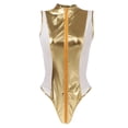 thumbnail image 3 of Mono de charol sin mangas de talla grande para mujer METRO Sunnimix Body de malla brillante para mujer, 3 of 8