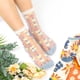 thumbnail image 2 of Calcetines transparentes con flores, calcetines tobilleros transparentes de encaje, calcetines transparentes de malla, medias cortas de seda para mujeres y niñas (5 pares), 2 of 5