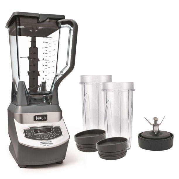 Ninja® Professional Blender & Nutri Ninja® Cups, 2x 16oz
