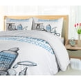 thumbnail image 5 of Ambesonne Eye Chart Duvet Cover Set, Ophthalmologist Items, 2-Calking, Sea Blue and Multicolor, 5 of 7