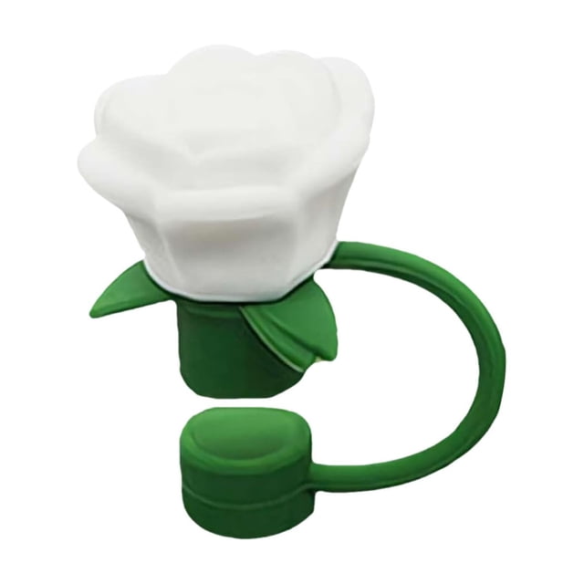 Moins de 5 Capuchons en Paille pour la Saint-Valentin pour Tasse Couvre-Rose 10mm en Silicone Réutilisable pour Femmes