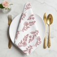 thumbnail image 2 of Red Botanical Cloth Napkins, Pastoral Elegant Spring Floral Washable and Reusable Dinner Napkins Set of 6, Table Napkin for Kitchen Party Birthday Wedding Hotel Housewarming 20"x20", 2 of 9