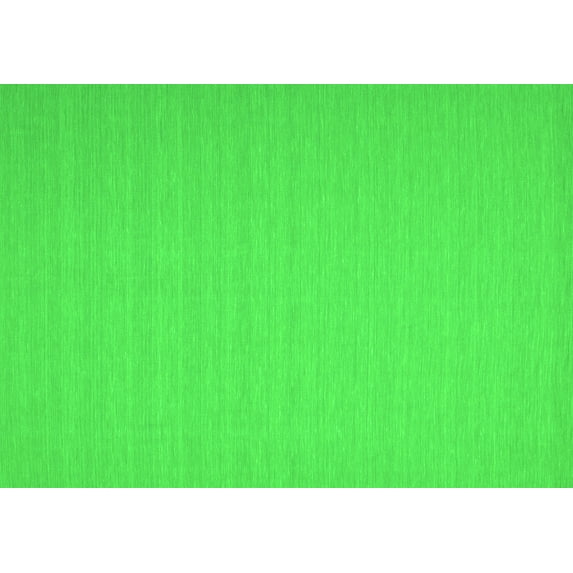 Ahgly Company Indoor Rectangle Abstract Green Contemporary Area Rugs, 2' x 4'