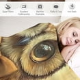 thumbnail image 3 of Orinice Enchanted Owl Themed Blanket - Soft, Cozy, and Lightweight   Throw Blanket - Perfect for Couch, Bed, Travel, and Outdoor Use - Fuzzy, Fluffy Delightful Forest Decor  50x60in, 3 of 6
