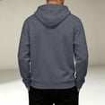 thumbnail image 5 of HAJWOH Men's Hoodie Pullover Long Sleeve Sweatshirt Drawstring Casual Workout Top With Pockets, 5 of 5
