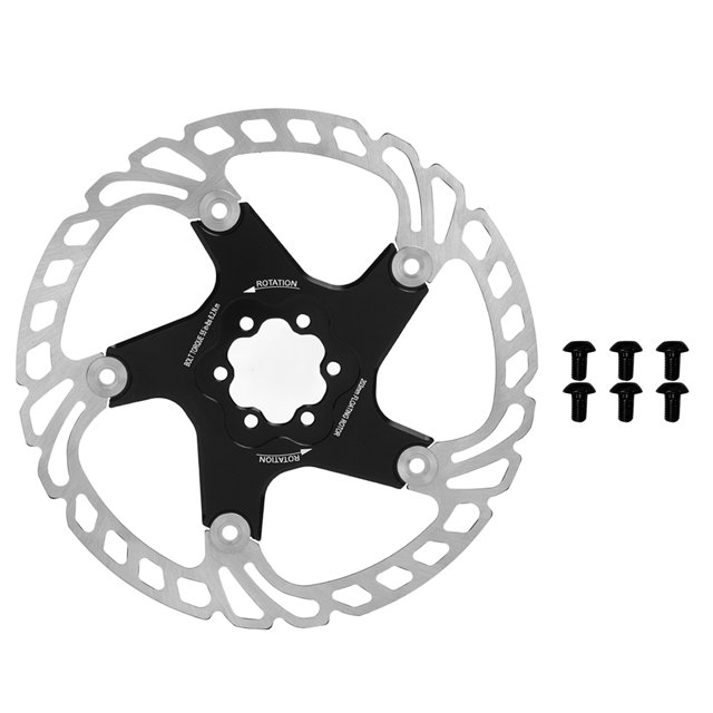 Rotor de freno de disco de bicicleta, peso ligero, disipación de calor, disco de freno flotante para bicicleta de montaña y carretera con 6 tornillos de 203mm/8 pulgadas