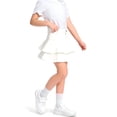 thumbnail image 2 of mgoYE School Uniform Skirt Girls 6M-13T Cotton Elastic Waist Comfortable Jean Skirt(White,6-12 Months), 2 of 7