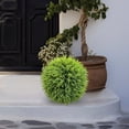 thumbnail image 4 of Gumesh Artificial Topiary Ball, Faux Boxwood Sphere in Decorative Pot, Indoor Outdoor Grass Ball Decoration for Porch, Table Centerpiece, Home Garden (14 Inch), 4 of 5