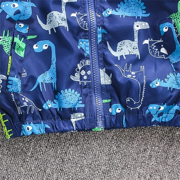 Aayomet Coat For Boys Waterproof Rain Jacket Coat Windbreaker Windproof Spring Fall Raincoat,Blue 18-24 Months