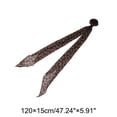 thumbnail image 4 of Unique Bargains 1 Pc Scarf Leopard Pattern Rose Neck Scarf Brown, 4 of 5