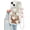 White with Bracelet, variant on Compatible with iPhone 13 Pro Case with Wavy Edge, Cute White Heart Mirror Curly Phone Cases, Shockproof Hard PC & Soft TPU Bumper Protection Cover for Women Girls