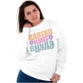 thumbnail image 3 of Cute Easter Egg Hunt Squad Daisies Women Crewneck Sweatshirt Brisco Brands S, 3 of 5