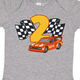 thumbnail image 4 of Inktastic Number Two Race Car Boys or Girls Baby Bodysuit, 4 of 5