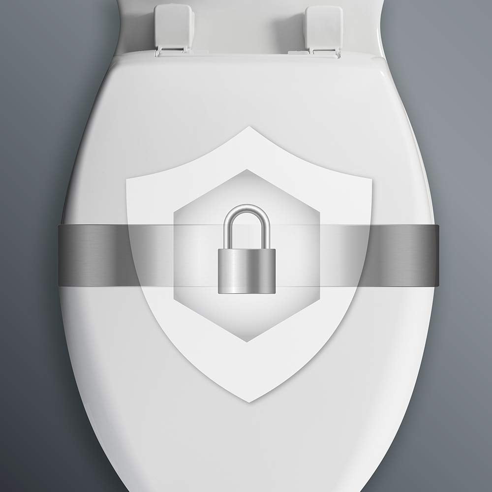 Mayfair 20SLOWE 006 Slow-Close Plastic Toilet Lift-Off Hinges, STA-TITE Seat Fastening System, Elongated, Bone