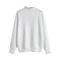 thumbnail image 3 of Qertyioot Chandails Tricotés pour Femmes, Haut Tricoté Ample à Manches Longues et Col Rond pour Femmes, 3 of 5